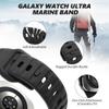 For Samsung Galaxy Watch 7 Ultra Strap 47mm Accessories Correa Sport Silicone Bracelet For Samsung Galaxy Watch Ultra Band 47 Mm