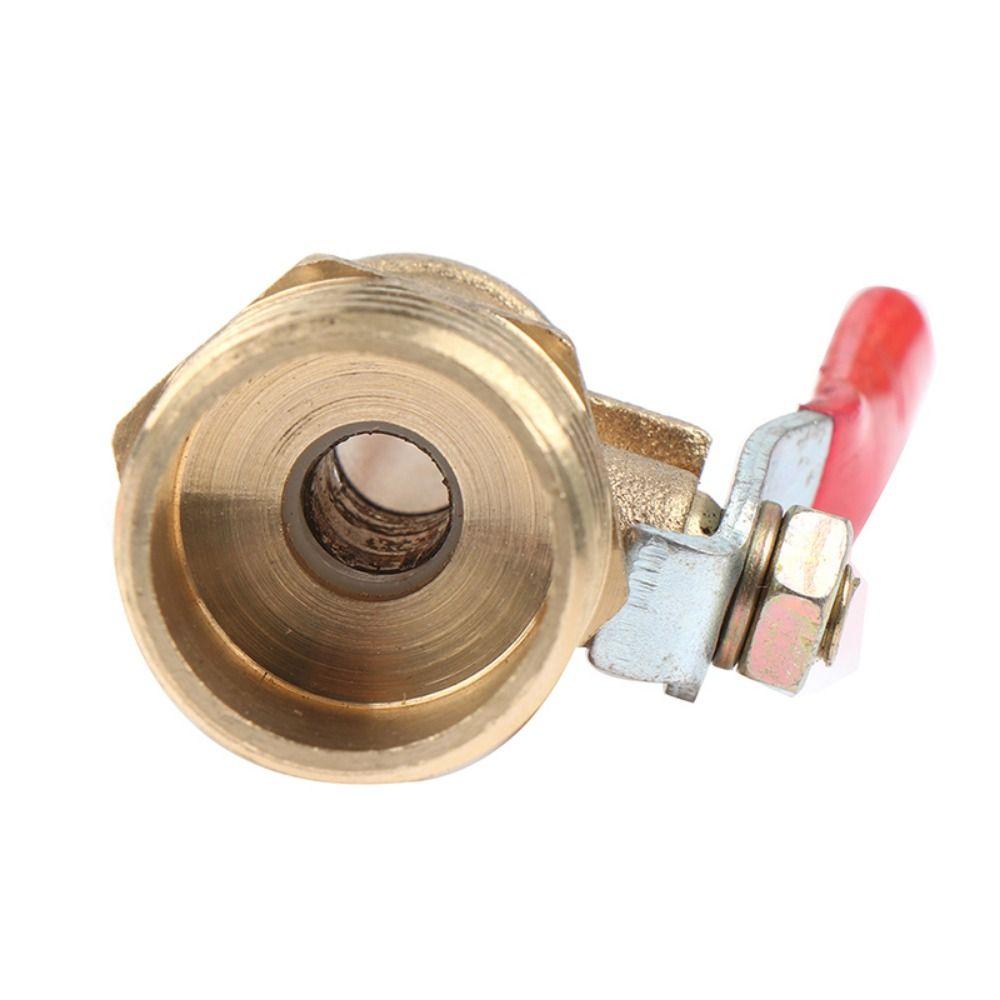 Pipe Fittings Pneumatic Connector Red Handle Hose Barb Coupler Ball Valve  Water Oil Air Gas Fuel