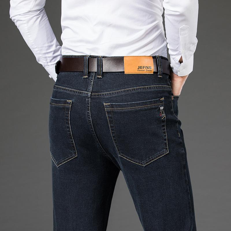 Autumn Jeans Men's Elastic Straight Loose Casual Slim Trend of Conventional Models of Men's Trousers