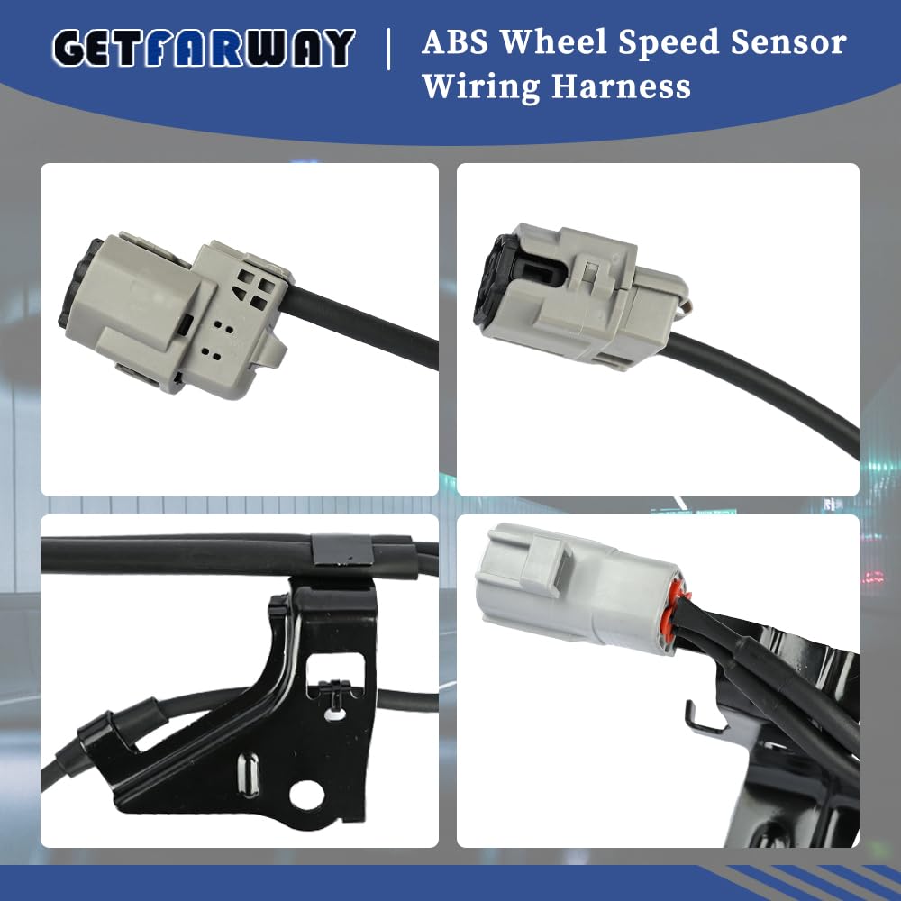 ABS Wheel Speed Sensor Wiring Harness 89516-0C050 Compatible with Toyota Tundra 2007-2021 Rear ABS Skid Control Sensor Wire Replace 89542-0C020