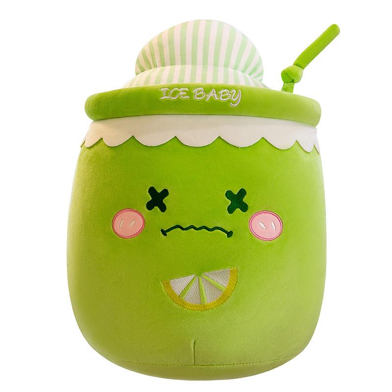 Ice Plush Toy Snow Milk Tea Cup Girl Bed Doll Accompany Present Gift Birthday