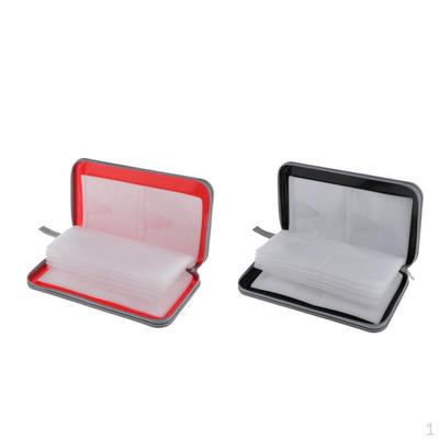 2pcs 80 Disc CD Wallet DVD Case Storage Holder Bag Protector Hard Plastic