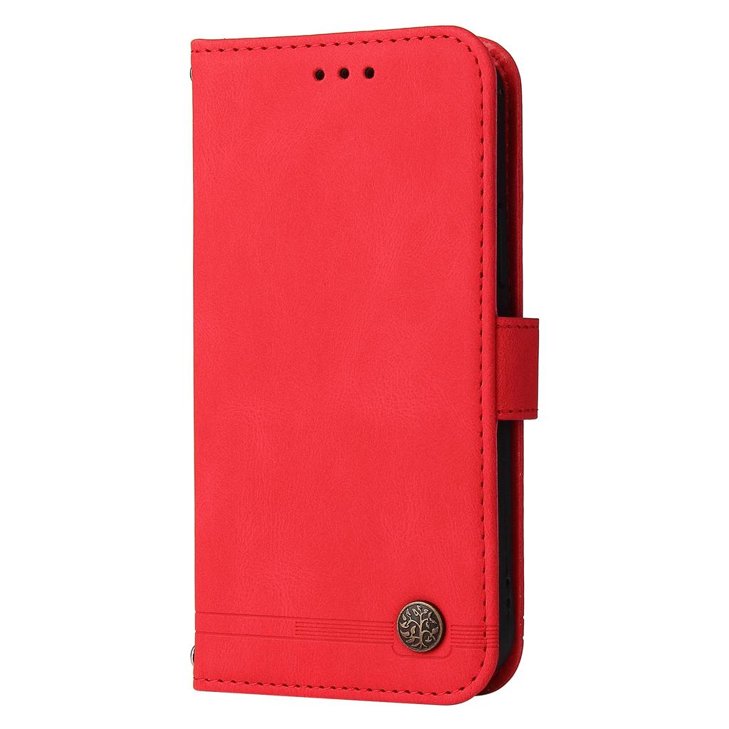 Wallet Case for 15T - Leather/PU, Red, With Lanyard