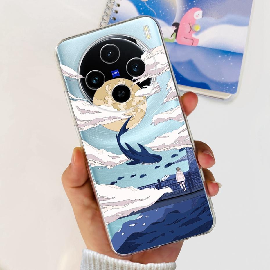 For Vivo X100 / X100 Pro Fashion Dragon Metal Pattern Case Cover For VivoX100 X 100pro 5G Soft Silicone TPU Phone Cases