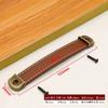 Cowhide Leather Handles | Furniture Cabinet/Door/Wardrobe/Drawer Pulls | For Wooden Boxes & Gift Boxes