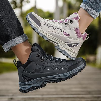 Unisex Outdoor Hiking Boots Men Breathable Waterproof Women Non Slip Lace Up Climbing Sneakers Trekking Hiking Shoes Large Size
