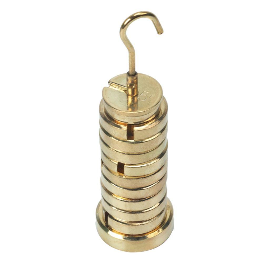 

Золотые съемные гири Премиум-латунь Лабораторный набор грузов с прорезями Лабораторная работа по физике