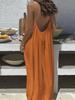 New Women's Strapless Backless Loose Long Sleeve Home Wear Dress
