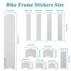 ENLEE Bike Frame Protection Tape, Non-Yellowing Transparent Bike Frame Protection Kit, Clear Honeycomb PVC Anti-Scratch Protector For MTB/Road/Gravel