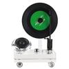 Elegant Retro Crystal Vinyl Record Player Ornament for Living Room or Office Decor
