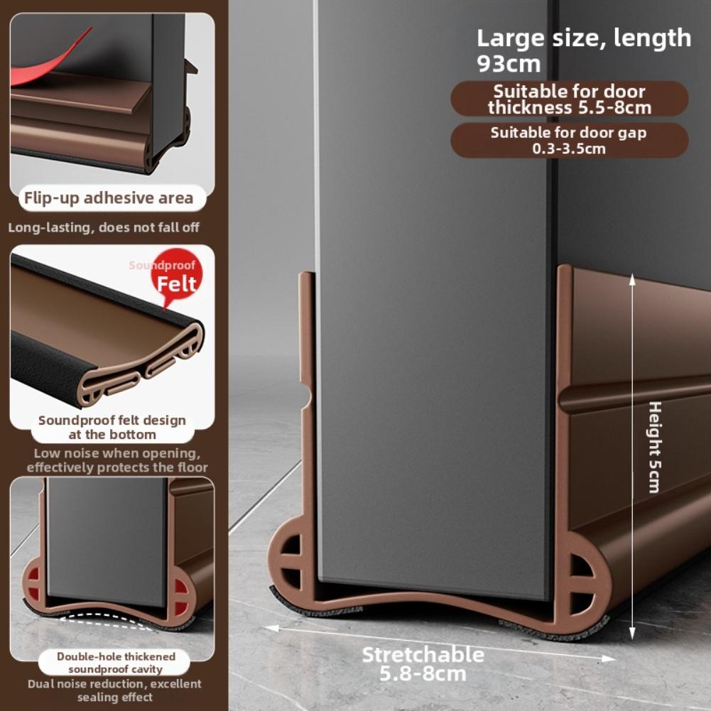 Indoor Insulation Door Seal Strip Effective Door Insulation Solution Door Seal Draft Blocker Effective Sound Barrier