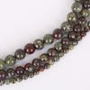 4-12mm/32-93pcs Natural Round Dragon Blood Jasper Stone Beads for DIY Jewelry Making
