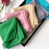 Solid Color Square Scarf Yarn Summer Silk Scarf High-end Chiffon Scarf Simple Shawl Decorative Headscarf