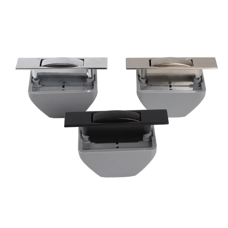 Fechaduras de armário de pressão para trailers sem chave, botão de pressão de metal, maçaneta de armário para campistas, travas de compartimento para trailers, travas para caravanas e iates