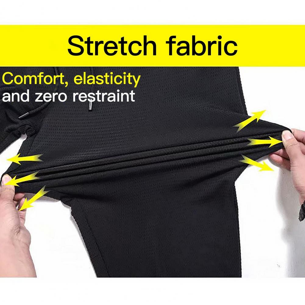 Active Shorts Stay Dry Ice Silk Athletic Shorts with Zipper Pockets for Men Summer Running Training Cycling Fitness Shorts