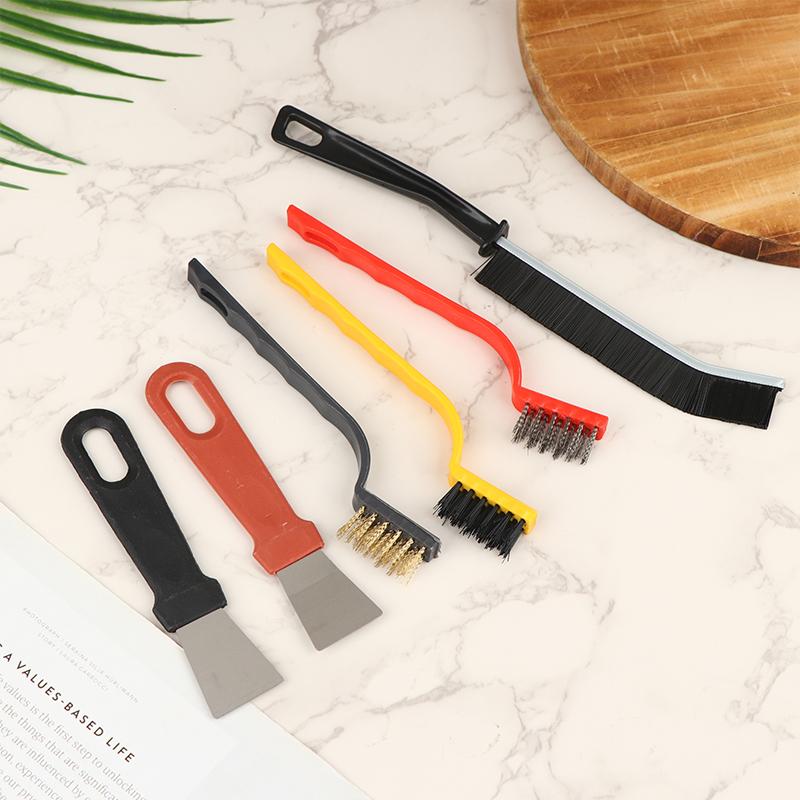 Kitchen Cleaning Brush Set,Deep Clean Gas Stove Brass Brush Gap Cleaning Brushes For Small Spaces,Window, Bathroom 1Set