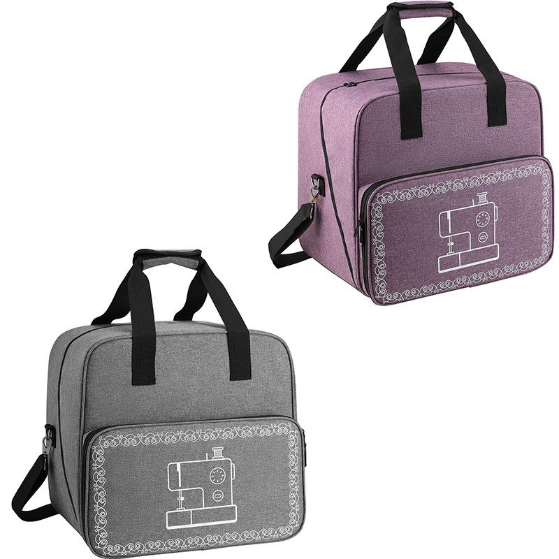 Large Sewing Machine Bag Gray Color Storage Bag Tote Multi-functional Portable Travel Home Organizer Bag For Sewing Accessories
