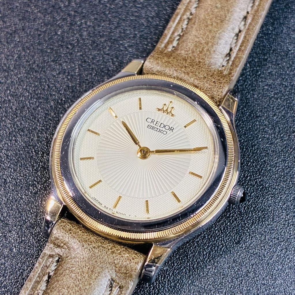 SEIKO Credor 18KT Quartz Gold Watch Dress [Excellent Condition, ] [2607Ss17]