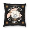 Future Is Bright Crystal Ball Square Pillowcase Polyester Linen Velvet Creative Zip Decorative Pillow Case Sofa Cushion Cover