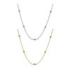 Women Necklace Rhinestone Decor Hollow Chain Lady Clavicle Necklace Daily Prom Party Commuting Neck Jewelry