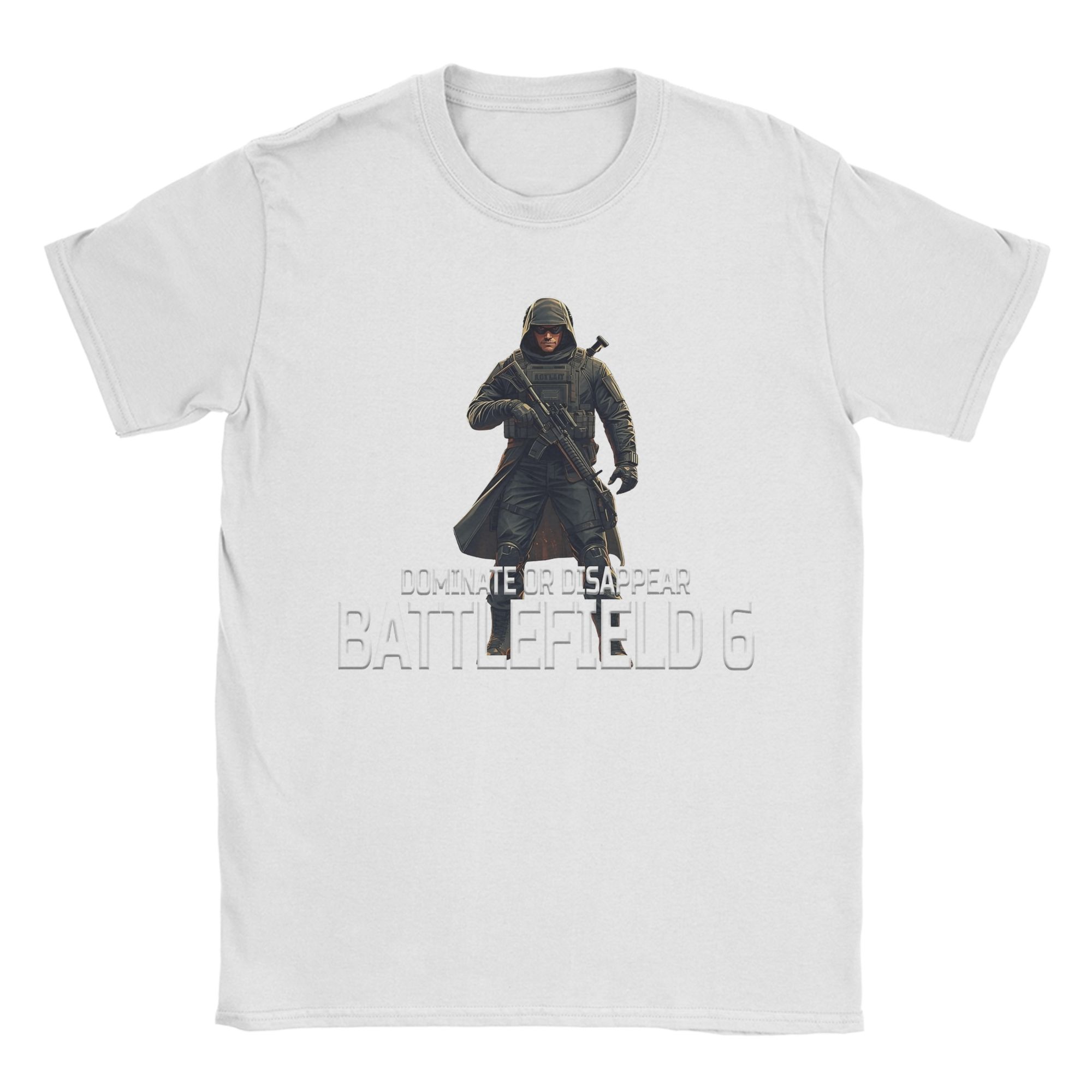 

Battlefield 6 Funny Games BF6 Outfit Unisex T Shirt Cotton Tee Graphic Printing T-shirt Clothes 2XL