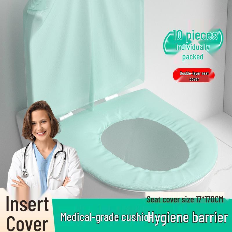 10-Pack Portable Non-Woven Disposable Travel Toilet Seat Covers