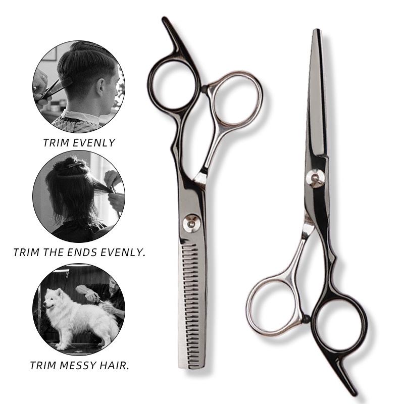 Professional Stainless Steel Hair Cutting Scissors Set - 4CR Hairdressing Shears