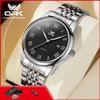 OPK 6007 Men's Quartz Watch Stainless Steel Auto Date Waterproof Luxury Original Brand Business Man Wristwatch