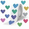 500pcs Sealing Stickers Love Heart Stickers Exquisite Blank Sealing Label Self-adhesive Handmade Reward Sticker Birthday