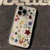 Ins Korean Creative Star Phone Case for Samsung Galaxy A73 A72 A56 A55 A35 A25 A15 5G A24 A23 A22 A32 A52S A71 A72 A51 4G Cover