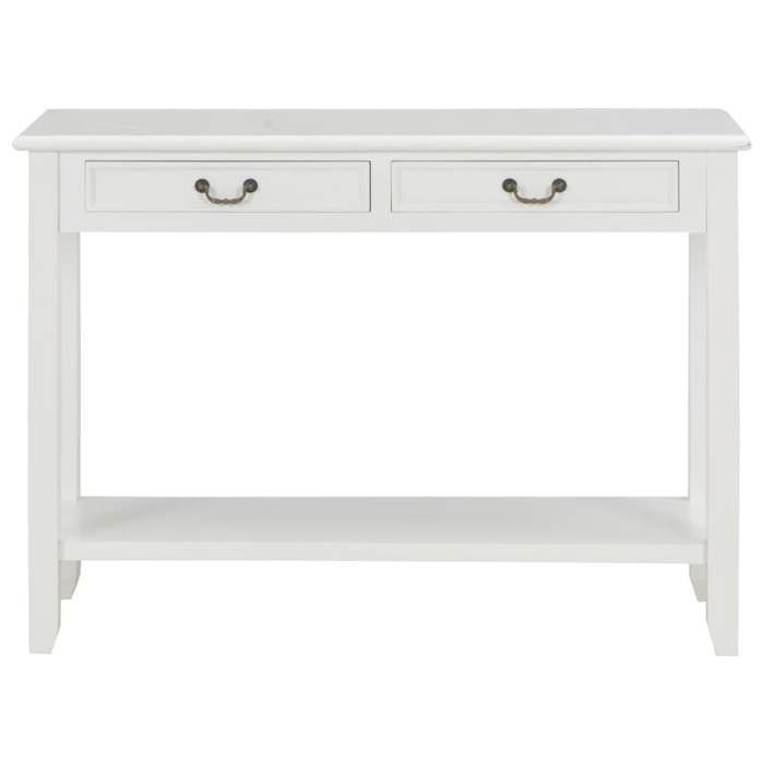 VidaXL Table console Blanc 110x35x80 cm Bois