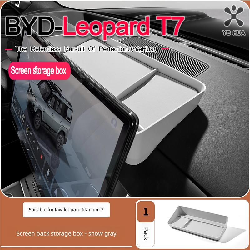 For BYD 2025-26 Formula Leopard Titanium 7 2025 2026 Car Instrument Panel Silicone Storage Box Interior Upgrade Accessories