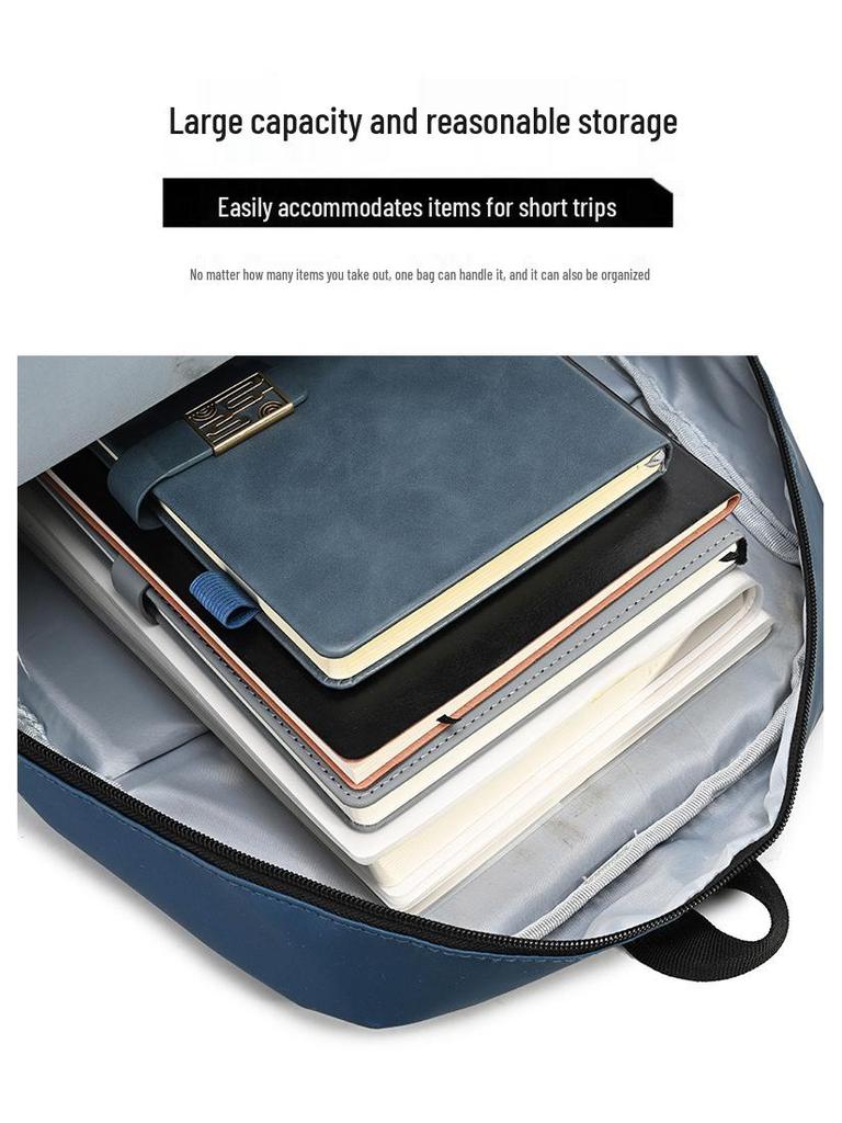Fashionable, Large-Capacity Unisex Backpack: Simple, Lightweight, Scratch & Wear-Resistant