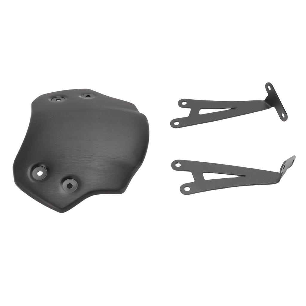 Motorcycle Windscreen High Strength Aluminum Alloy Motorcycle Wind Protection Front Flyscreen Replacement for Scrambler