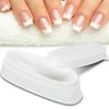 Portable White Nail Dipping Powder Tray Manicure Mould Nail Container