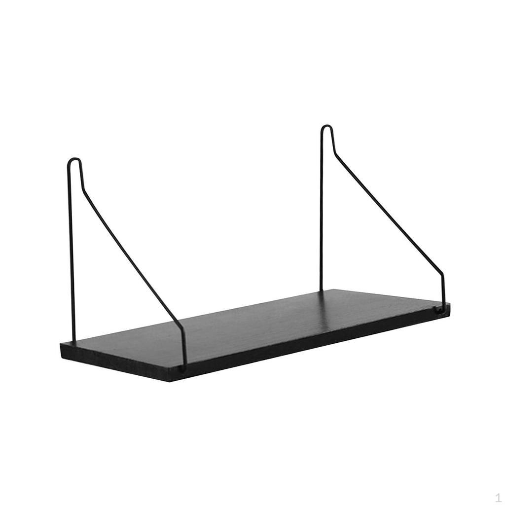 Ledge Shelf Wall Hanging Display Floating Mounted Wood Storage Rack for