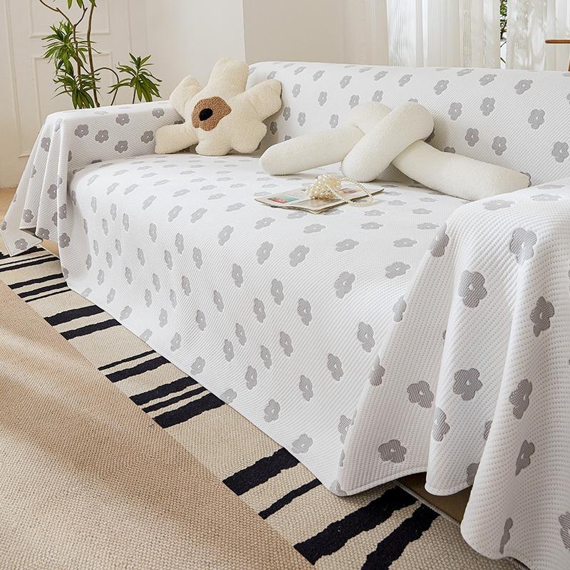 Summer Sofa Cover Cloth Ice Silk Cool Simple Modern Summer Sofa Slipcover Cool Pad Living Room Backrest Sofa Cover Towel