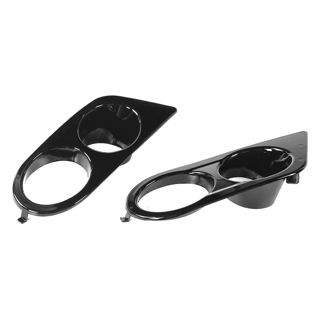 2pcs Front Bumper Foglight Cover Dual Holes Car Accessory Fit for E46 M3 2001?2006Glossy Black