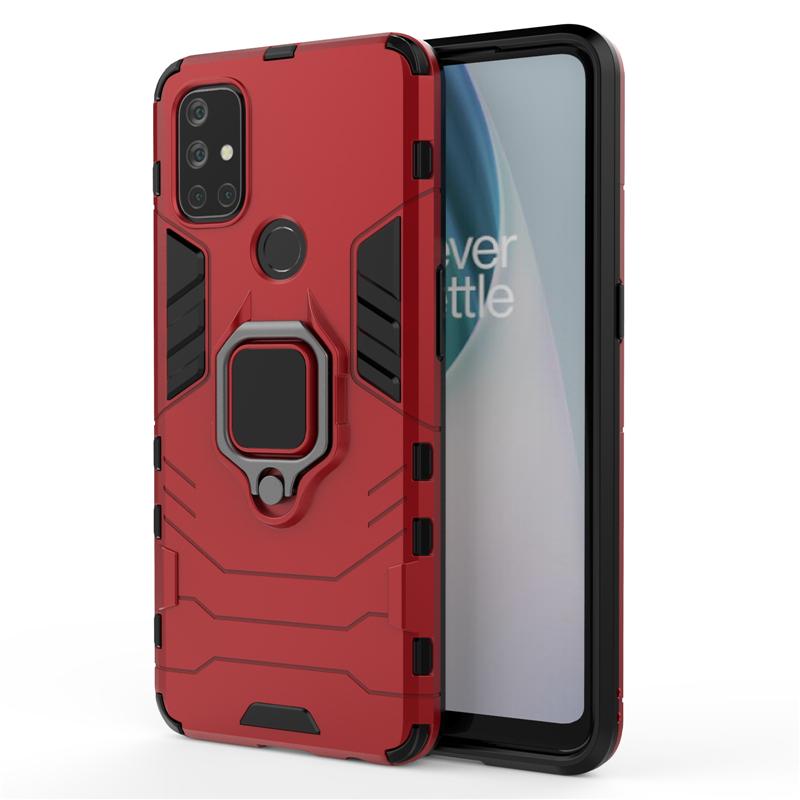 For Oneplus Nord N10 5G Case TPU Bumper Magnetic Ring Holder Silicone Armor Back Cover One Plus Nord N10 Phone Case Nord N10 5G