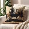 DDeer Silhouette Cushion Cover For Pillow Printing Sofa Decoration Home Car Room Coffee Shop Office Nordic Simplicity