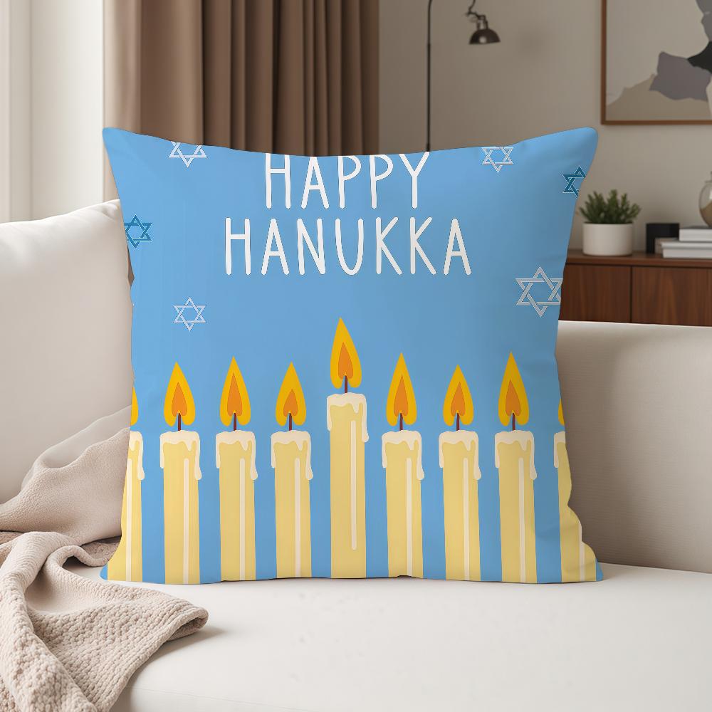 HEISS Mode Chanukka Kissenbezug Geeignet für Schlafzimmer Wohnzimmer Autos Heimdekoration