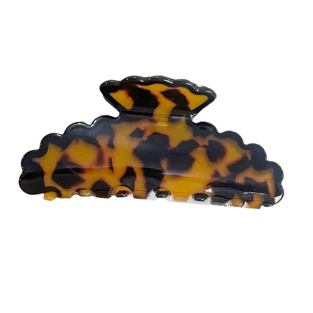 Large Hair Claw Clip Blue White Porcelain Tie Dye Pattern Lightweight Acrylic Hair Accessory 12 Color Options