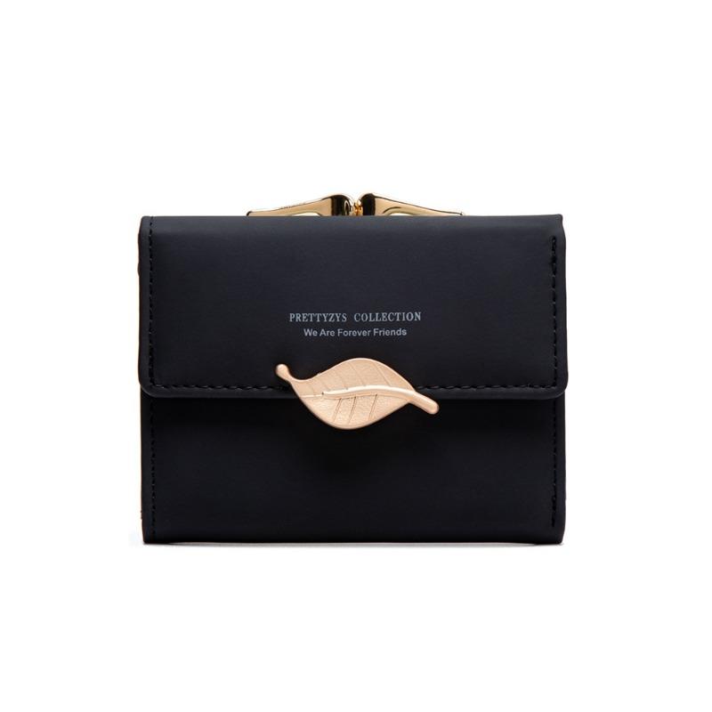 Wallet Women's Short PU Short Small Wallet with Large Capacity and Niche Women's Coin Purse