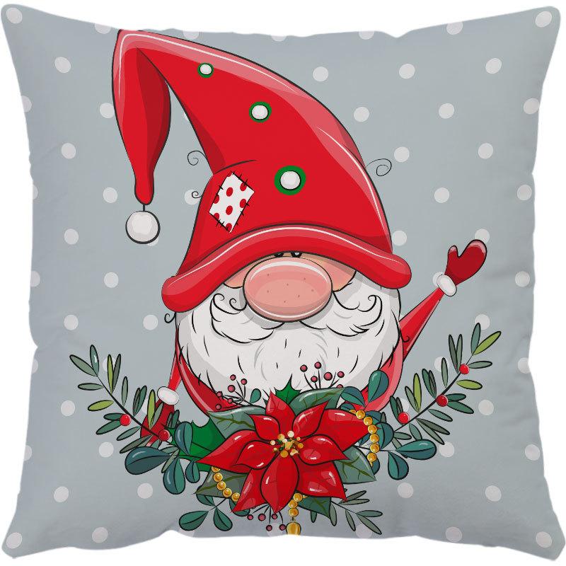 Amazon Hot Pillow Cartoon Doll Vánoční polštář Povlak na polštář Povlak na polštář na pohovku Povlak na polštář na sedák
