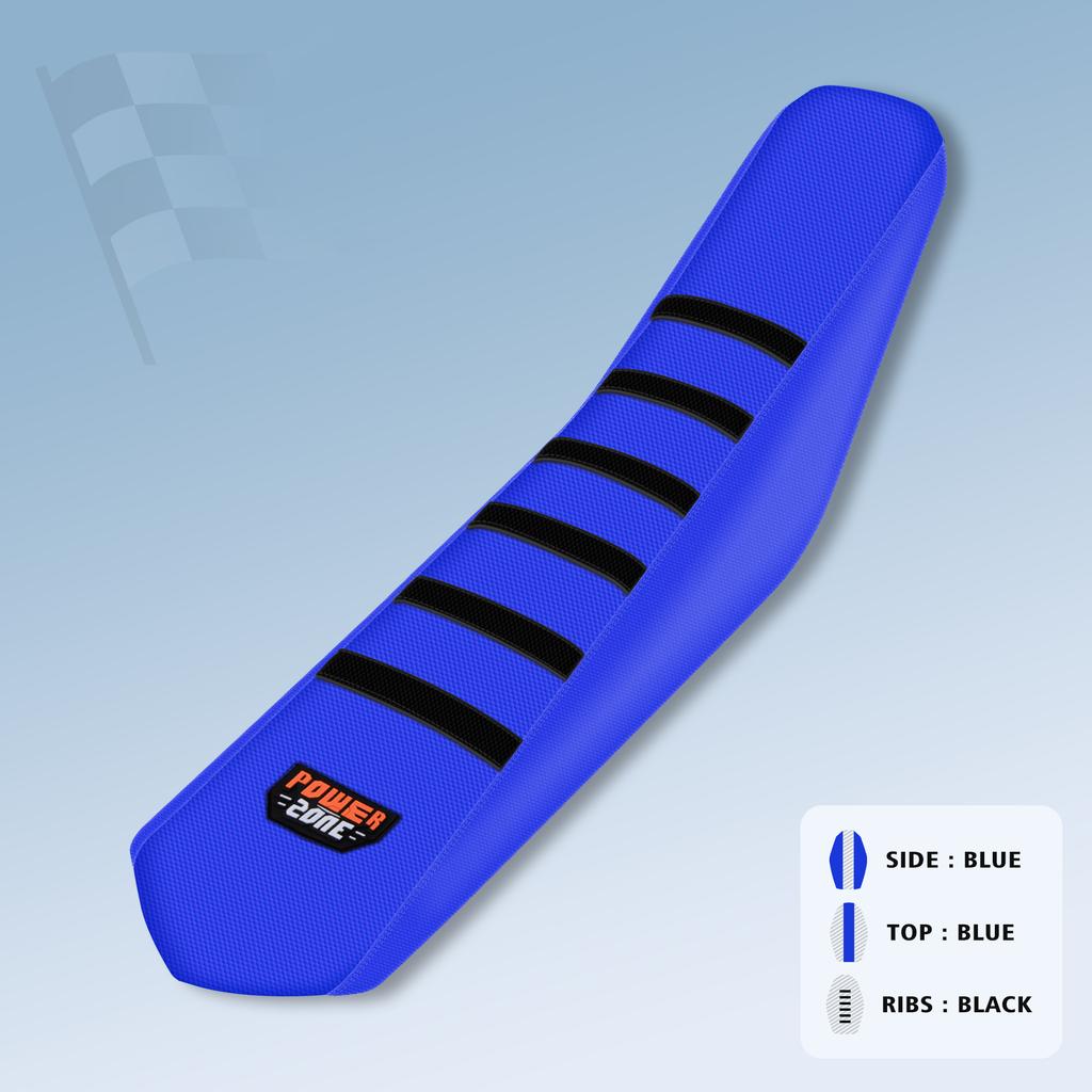 Powerzone Universal Ribbed Seat Covers Soft Motorcycle Dirt Bike Seat Cushion For SXF EXC KXF CRF YZF WR TC TE EC