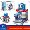 6-in-1 Kids' Building Block Set: Train, Robot, Tank, Police - Compatible Blocks for Boys & Girls