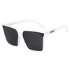 New Fashion Extra Large Frames Sunglasses Unisex Vintage Square Designer Transparent Sun Spectacles UV 400 Protection Oculos De Sol