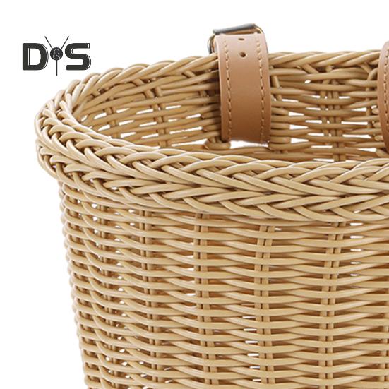 Fahrrad-Vorderkorb mit verstellbarem Riemen, große Kapazität, starker, belastbarer Fahrrad-Lenkerkorb, wasserdichter Fahrrad-Aufbewahrungskorb