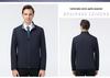 Men's Plus Size Double-sided Stand Collar Jacket - Business Casual Spring/Autumn Wear for Middle-aged Dads