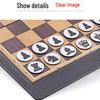 Pioneer Foldable Leather Wallet-Style Portable Magnetic Chess Board